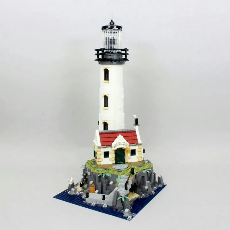 Building Blocks Ideas Motorized Light House MOC Bricks Toy 92882 - 1