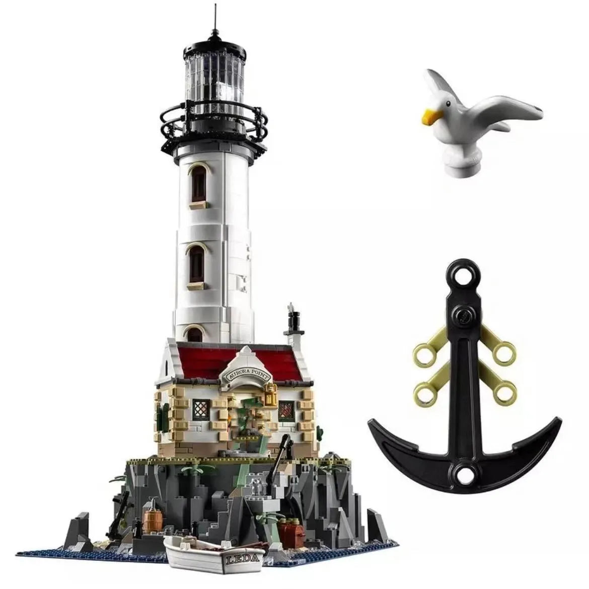 Building Blocks Ideas Motorized Light House MOC Bricks Toy 92882 - 3