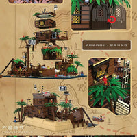 Thumbnail for Building Blocks MOC Ideas Pirates Of Barracuda Bay Ship 49016 Bricks Toys - 9