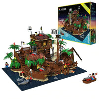 Thumbnail for Building Blocks MOC Ideas Pirates Of Barracuda Bay Ship 49016 Bricks Toys - 11