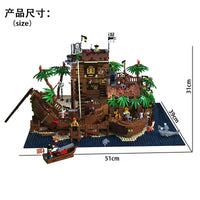 Thumbnail for Building Blocks MOC Ideas Pirates Of Barracuda Bay Ship 49016 Bricks Toys - 2