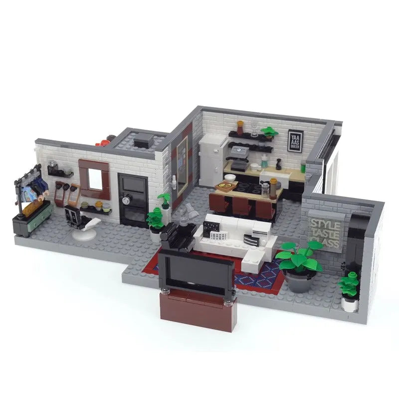 Building Blocks MOC Ideas Queer Eye Fab 5 Loft Bricks Toy 12008 Construction Set Toys - 1