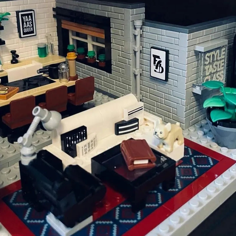 Building Blocks MOC Ideas Queer Eye Fab 5 Loft Bricks Toy 12008 Construction Set Toys - 7