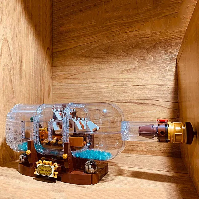 Building Blocks Ideas Ship In A Bottle Pirates Of The Caribbean Bricks Toy - 8