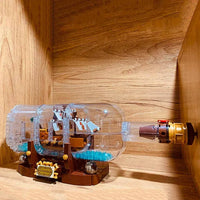 Thumbnail for Building Blocks Ideas Ship In A Bottle Pirates Of The Caribbean Bricks Toy - 8
