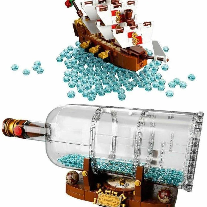 Building Blocks Ideas Ship In A Bottle Pirates Of The Caribbean Bricks Toy - 5