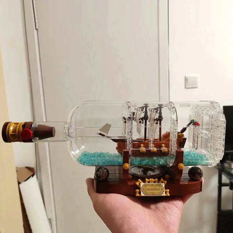 Building Blocks Ideas Ship In A Bottle Pirates Of The Caribbean Bricks Toy - 12