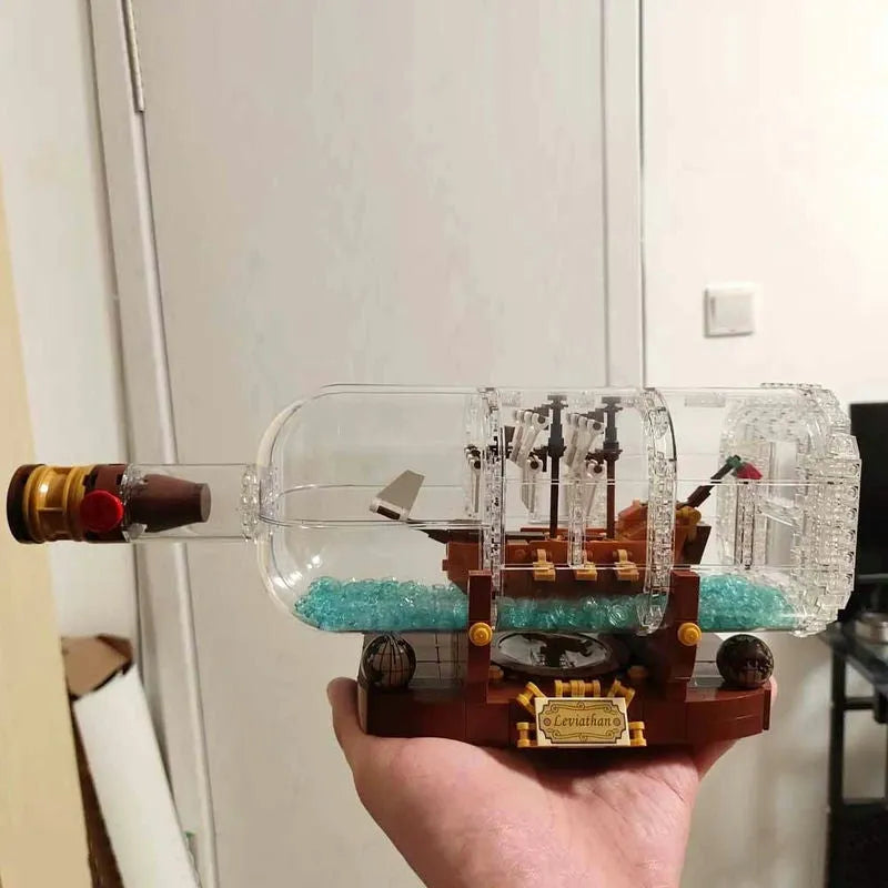 Ideas Ship In A Bottle Caribbean Bricks Toy Building Blocks