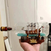 Thumbnail for Building Blocks Ideas Ship In A Bottle Pirates Of The Caribbean Bricks Toy - 12
