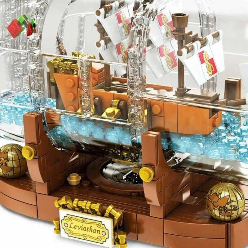Building Blocks Ideas Ship In A Bottle Pirates Of The Caribbean Bricks Toy - 4