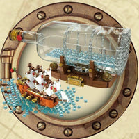 Thumbnail for Building Blocks Ideas Ship In A Bottle Pirates Of The Caribbean Bricks Toy - 6