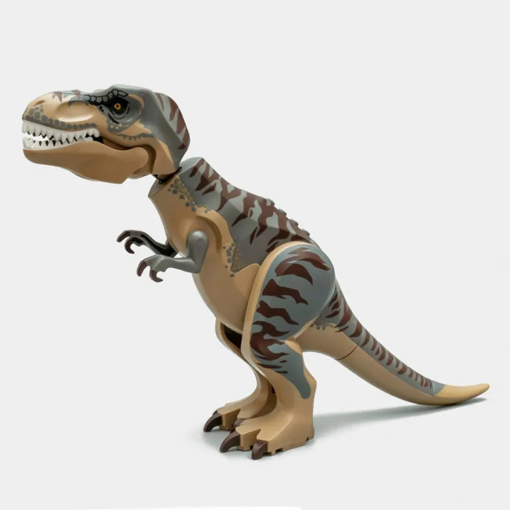 Building Blocks MOC Jurassic Park T. rex VS Dino-Mech Battle Bricks Toy - 4