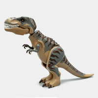 Thumbnail for Building Blocks MOC Jurassic Park T. rex VS Dino-Mech Battle Bricks Toy - 4