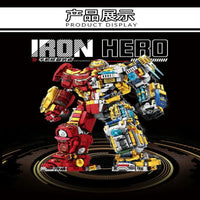 Thumbnail for Building Blocks MOC Marvel Super Iron Hero Warrior Robot Bricks Toys - 4