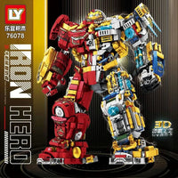 Thumbnail for Building Blocks MOC Marvel Super Iron Hero Warrior Robot Bricks Toys - 3