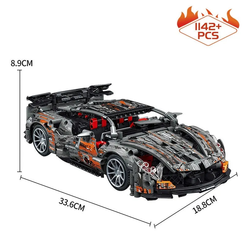 Building Blocks MOC McLaren Concept Sports Roadster Car Bricks Toys C013 - 1