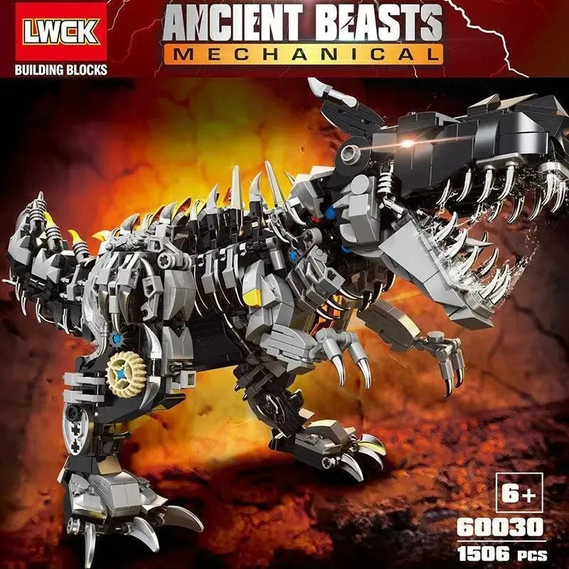Building Blocks MOC Mechanical Ancient Beasts Dinosaur Bricks Toy - 3