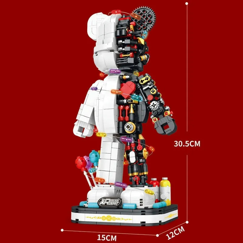 Building Blocks MOC Mechanical Violent Bear Half Robot Bricks Toy 6303 - 4