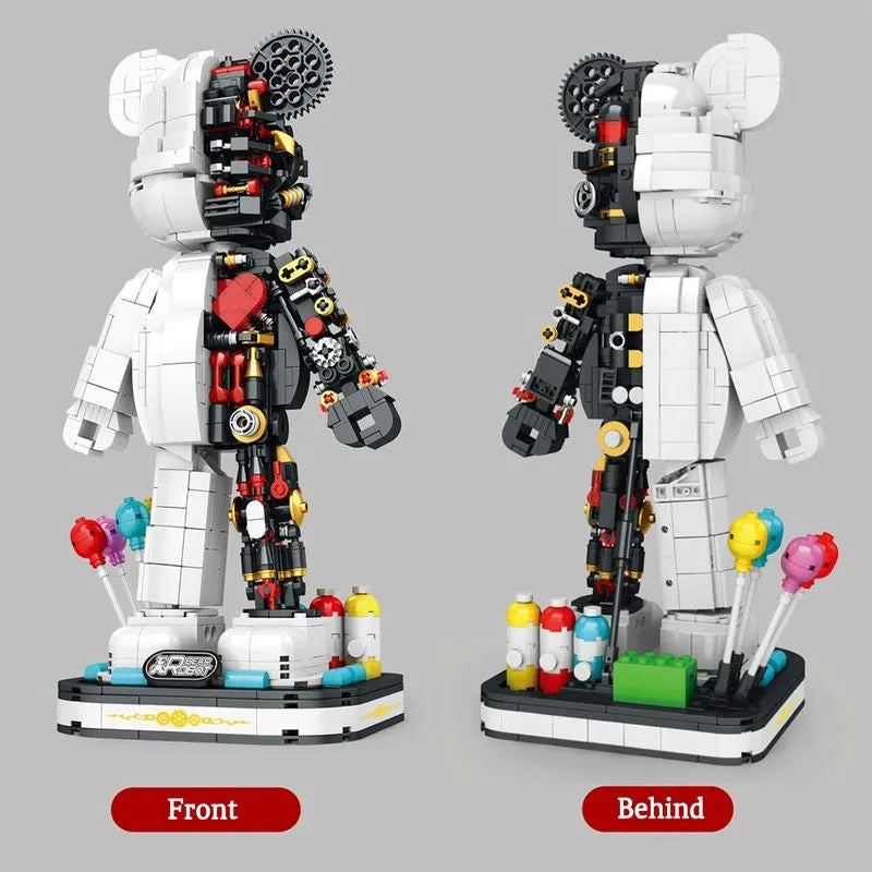 Building Blocks MOC Mechanical Violent Bear Half Robot Bricks Toy 6303 - 6