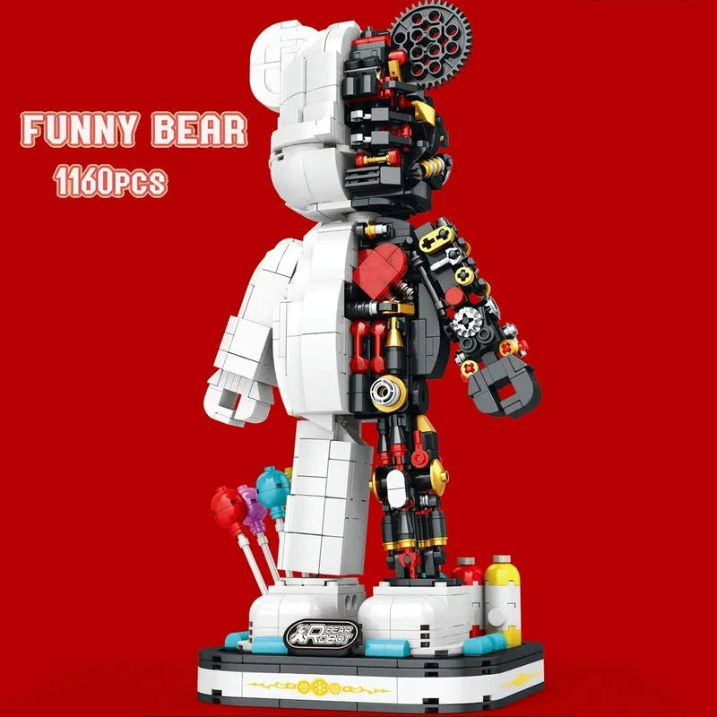 Building Blocks MOC Mechanical Violent Bear Half Robot Bricks Toy 6303 - 5
