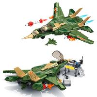 Thumbnail for Building Blocks Military Aircraft Tomcat F-14 Fighter Plane Bricks Toy - 3