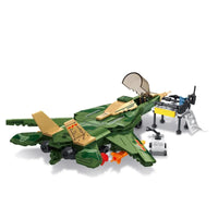 Thumbnail for Building Blocks Military Aircraft Tomcat F-14 Fighter Plane Bricks Toy - 2