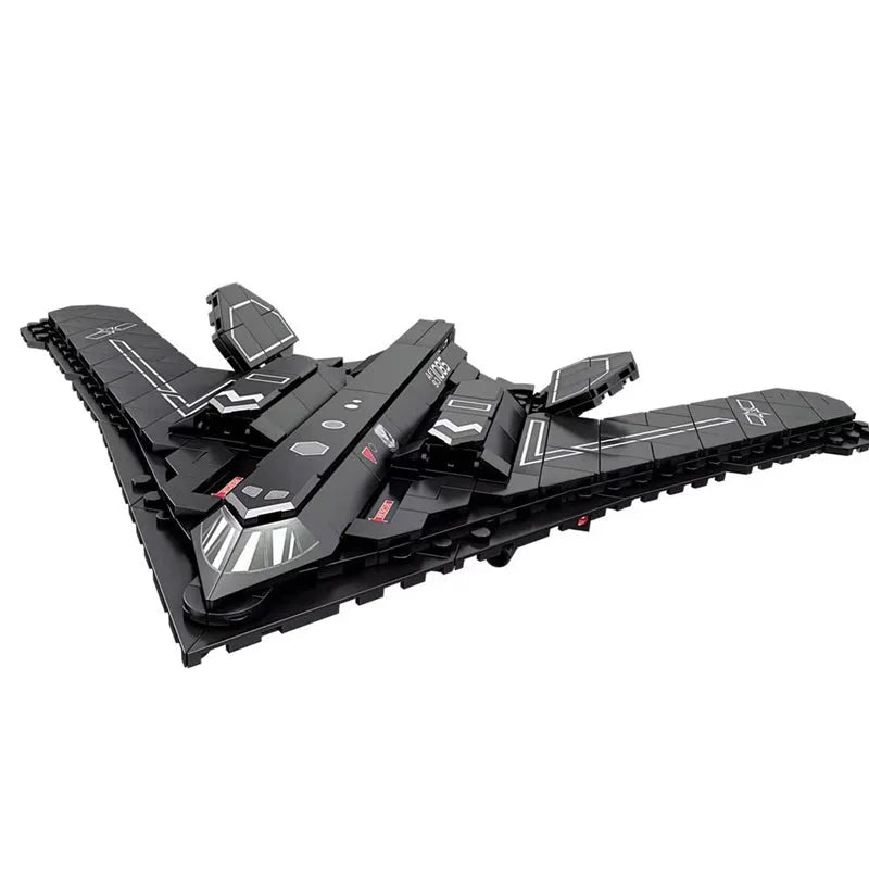 Building Blocks Military China H-20 Stealth Bomber Aircraft Bricks Toy Construction Set Toys - 1