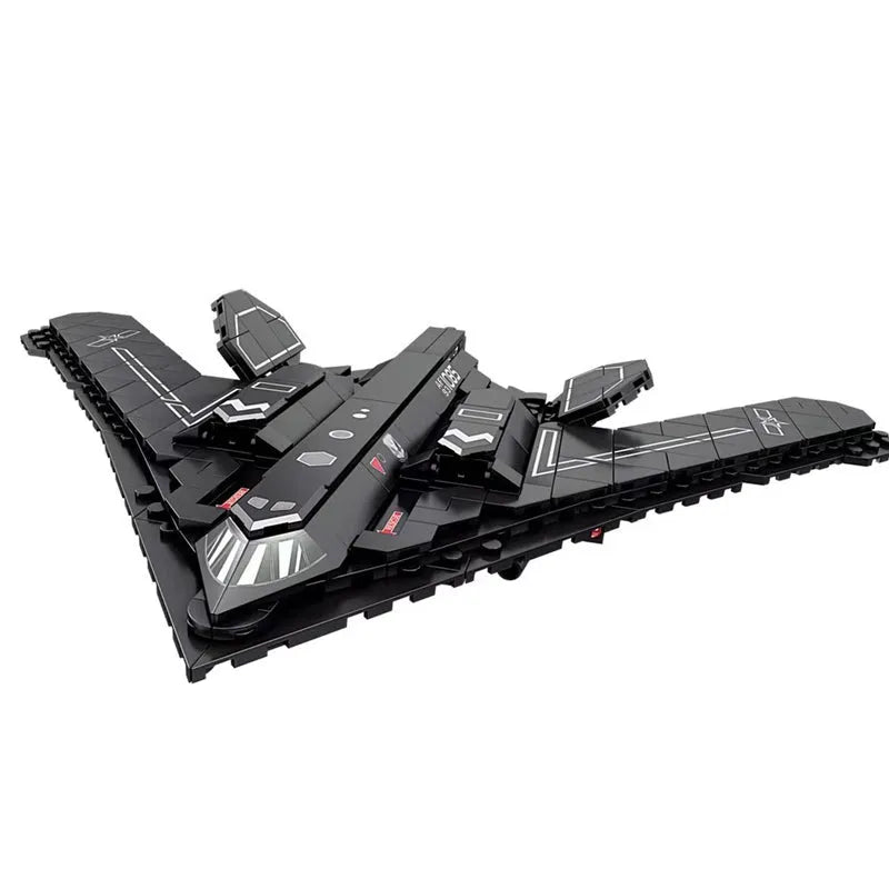 Building Blocks Military China H - 20 Stealth Bomber Aircraft Bricks Toy - 1