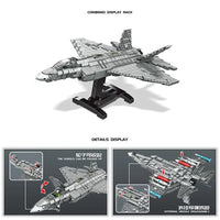 Thumbnail for Building Blocks MOC Military F - 35 Aircraft Lightning Fighter Jet Bricks Toy - 5