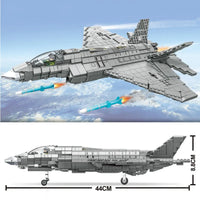 Thumbnail for Building Blocks MOC Military F-35 Aircraft Lightning Fighter Jet Bricks Toy - 4