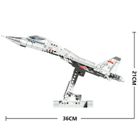 Thumbnail for Building Blocks Military MOC J - 16 Multirole Fighter Plane Bricks Kids Toys - 10