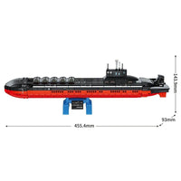 Thumbnail for Building Blocks Military Nuclear Submarine Navy Warship Bricks Toys Construction Set Toys - 3