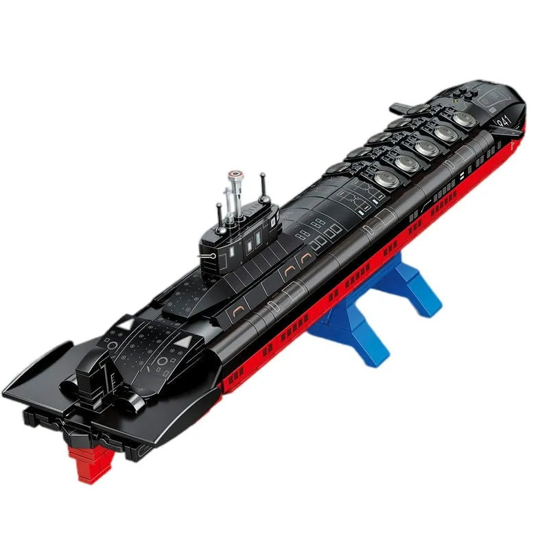 Building Blocks Military Nuclear Submarine Navy Warship Bricks Toys - 2