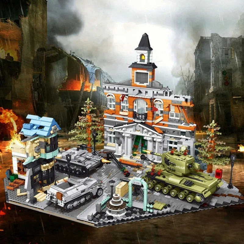 Building Blocks Military MOC Street City Expert Barbarossa Project Bricks Toys Construction Set Toys - 6
