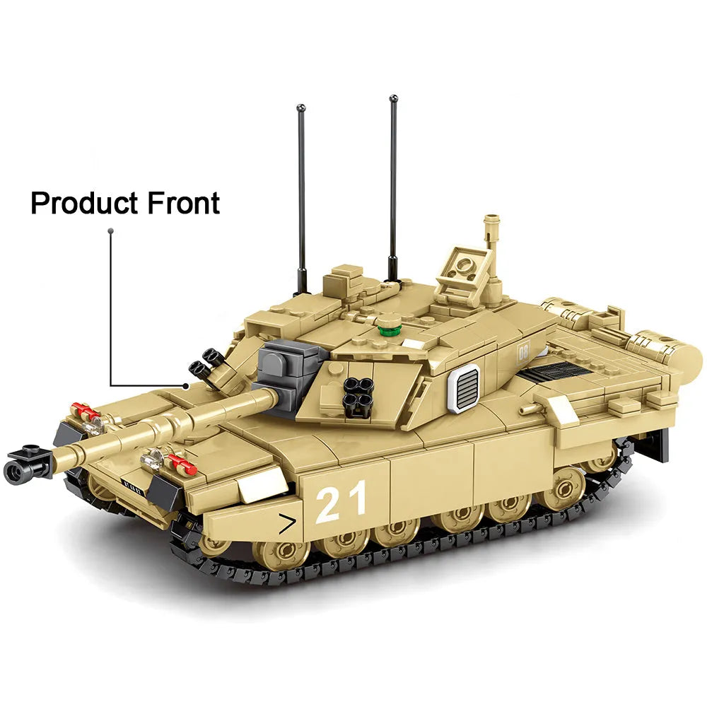 Building Blocks Military UK Army FV4034 Challenger 2 Main Battle Tank Bricks Toy - 3