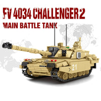 Thumbnail for Building Blocks Military UK Army FV4034 Challenger 2 Main Battle Tank Bricks Toy - 2