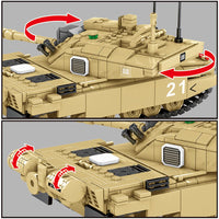 Thumbnail for Building Blocks Military UK Army FV4034 Challenger 2 Main Battle Tank Bricks Toy - 6
