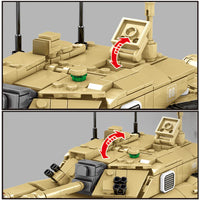 Thumbnail for Building Blocks Military UK Army FV4034 Challenger 2 Main Battle Tank Bricks Toy - 5