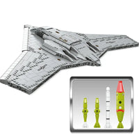 Thumbnail for Building Blocks Military WW2 Aircraft H-20 Stealth Bomber Bricks Toy - 6