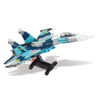 Thumbnail for Building Blocks MOC Military WW2 Aircraft SU-27 Fighter Jet Bricks Toy - 1
