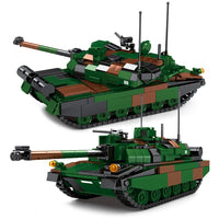 Thumbnail for Building Blocks Military WW2 Army LECLERC Main Battle Tank Bricks Toy Construction Set Toys - 1