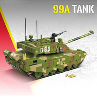 Thumbnail for Building Blocks Military WW2 China Army 99A Main Battle Tank Bricks Toy Construction Set Toys - 2
