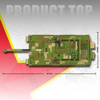 Thumbnail for Building Blocks Military WW2 China Army 99A Main Battle Tank Bricks Toy - 4