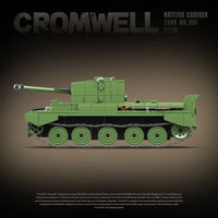 Thumbnail for Building Blocks MOC Military WW2 Cromwell A27 MK VII Tank Bricks Toys - 4