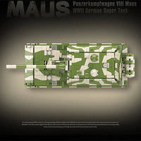 Thumbnail for Building Blocks Military MOC WW2 German Heavy Main Battle Tank Bricks Toys - 7
