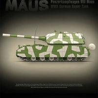 Thumbnail for Building Blocks Military MOC WW2 German Heavy Main Battle Tank Bricks Toys - 4