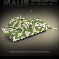 Thumbnail for Building Blocks Military MOC WW2 German Heavy Main Battle Tank Bricks Toys - 6