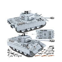 Thumbnail for Building Blocks MOC Military WW2 German Panther Tank Bricks Toy - 11