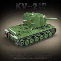 Thumbnail for Building Blocks Military WW2 Soviet Army KV - 2 Heavy Tank Bricks Toy - 3