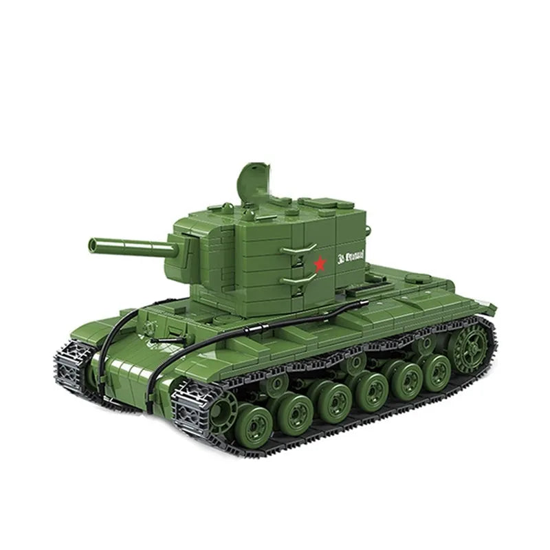 Building Blocks Military WW2 Soviet Army KV - 2 Heavy Tank Bricks Toy - 1